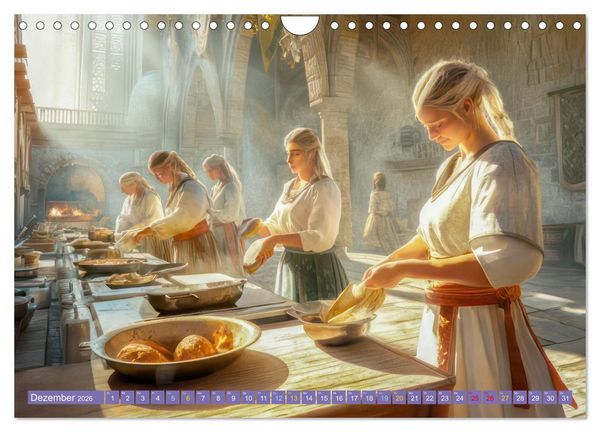 Produktbild: Mittelalter - Ein Blick in diese Zeit (Wandkalender 2026 DIN A4 quer), CALVENDO Monatskalender