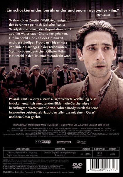 Produktbild: Der Pianist - 20th Anniversary Edition - Digital Remastered