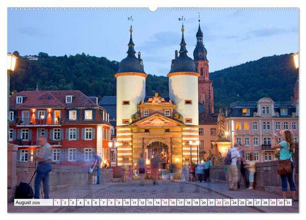 Produktbild: Heidelberg - Baden-W&uuml;rttemberg (Wandkalender 2026 DIN A2 quer), CALVENDO Monatskalender