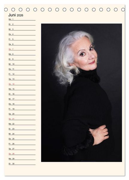 Produktbild: Silberhaar (Tischkalender 2026 DIN A5 hoch), CALVENDO Monatskalender