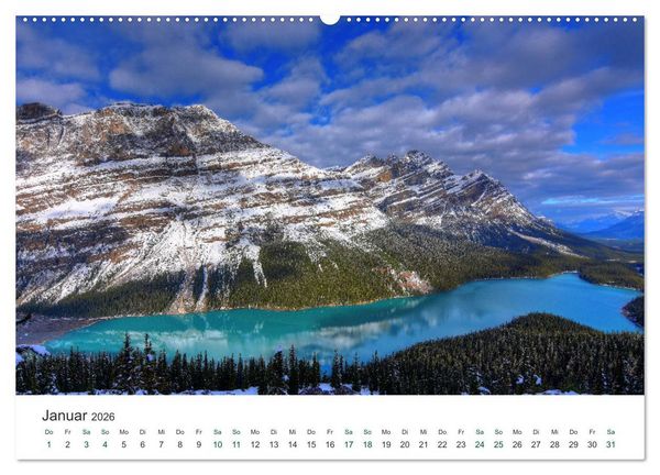 Produktbild: Into the Wild - Kanada und Alaska (hochwertiger Premium Wandkalender 2026 DIN A2 quer), Kunstdruck in Hochglanz
