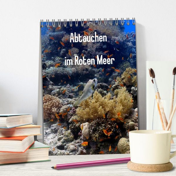 Produktbild: Abtauchen im Roten Meer (Tischkalender 2026 DIN A5 hoch), CALVENDO Monatskalender