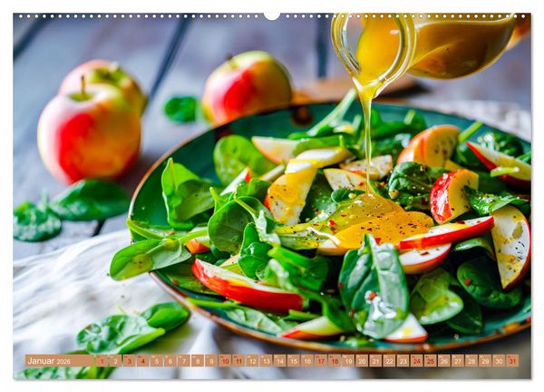 Produktbild: Alles Apfel oder was?! - K&ouml;stliche Apfelgerichte f&uuml;r jede Gelegenheit! (Wandkalender 2026 DIN A2 quer), CALVENDO Monatskalender