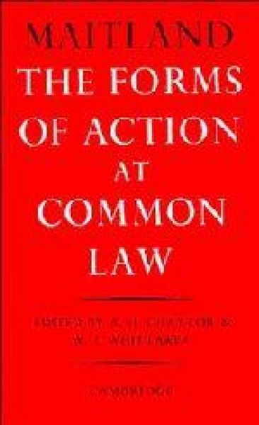 Produktbild: The Forms of Action at Common Law
