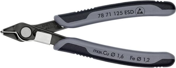 Produktbild: Knipex Super-Knips 78 71 125 ESD ESD Printzange ohne Facette 125mm