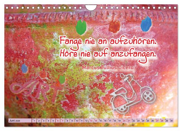 Produktbild: Erfolg hat 3 Buchstaben TUN (Wandkalender 2026 DIN A4 quer), CALVENDO Monatskalender
