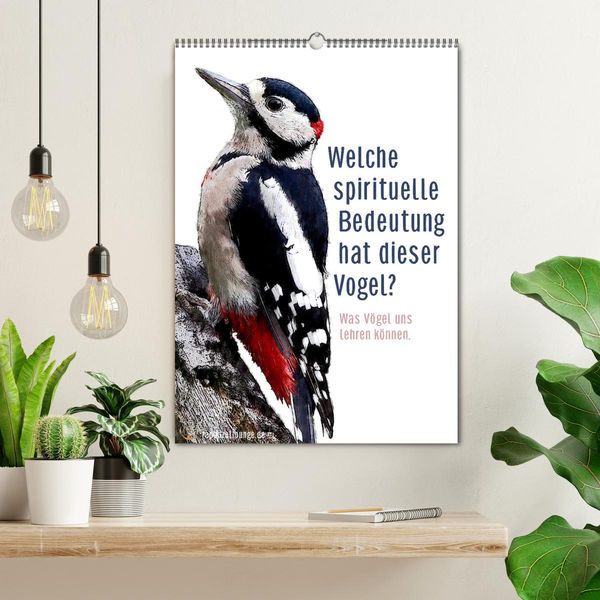 Produktbild: Welche spirituelle Bedeutung hat dieser Vogel? (Wandkalender 2026 DIN A2 hoch), CALVENDO Monatskalender