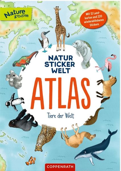 Produktbild: Natur-Stickerwelt - Atlas - Tiere der Welt