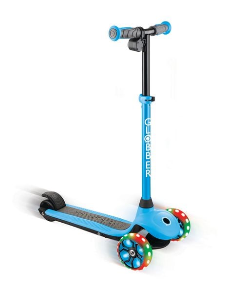 Produktbild: GLOBBER ONE K E-MOTION 4 PLUS hellblau, mit Leuchtrollen