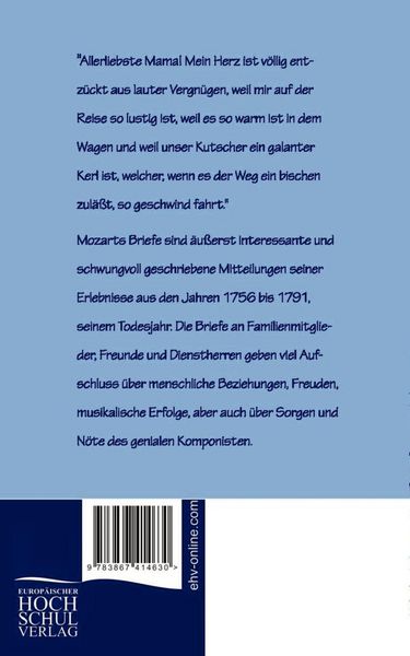 Produktbild: Briefe von Mozart