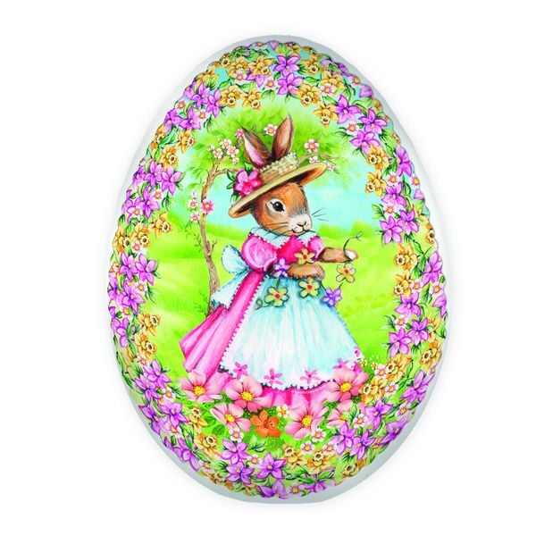 Produktbild: Tr&ouml;tsch Osterei zum Bef&uuml;llen 15 cm Hasenm&auml;dchen F&uuml;llei Pappei