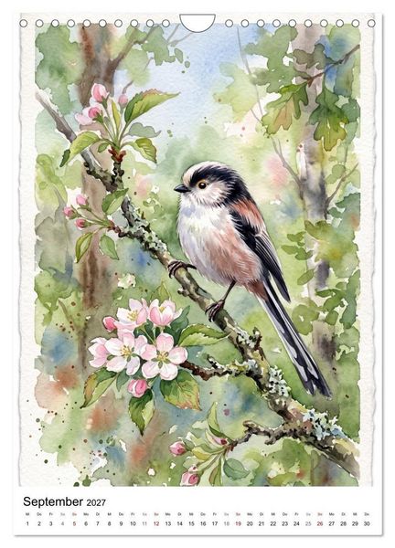 Produktbild: Gefiederte S&auml;nger der Natur (Wandkalender 2027 DIN A4 hoch), CALVENDO Monatskalender