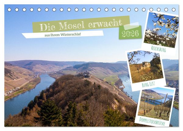Produktbild: Die Mosel erwacht aus Ihrem Winterschlaf (Tischkalender 2026 DIN A5 quer), CALVENDO Monatskalender