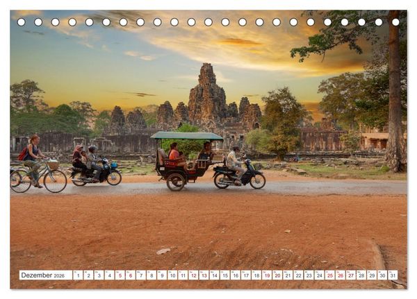 Produktbild: St&auml;dte und D&ouml;rfer, mal modern - mal exotisch (Tischkalender 2026 DIN A5 quer), CALVENDO Monatskalender
