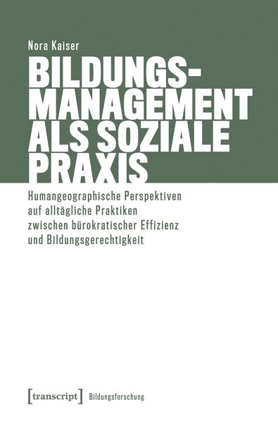 Produktbild: Bildungsmanagement als soziale Praxis