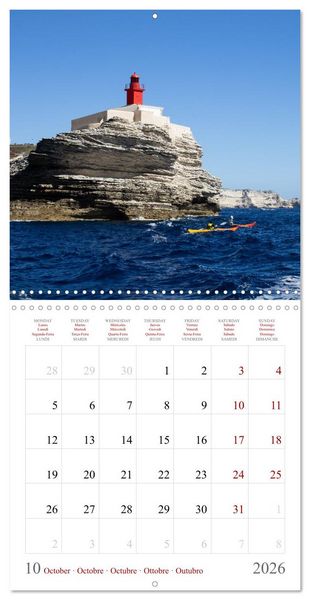 Produktbild: Corsica &ndash; Colors of a wild beauty (Wall Calendar 2026 12 &times; 12 Inch) CALVENDO 12 Month Wall Calendar