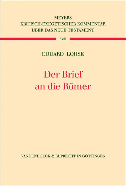 Produktbild: Der Brief an die R&ouml;mer