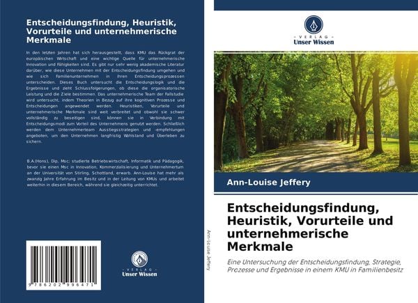 Produktbild: Entscheidungsfindung, Heuristik, Vorurteile und unternehmerische Merkmale