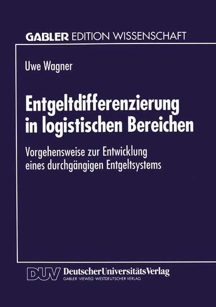 Produktbild: Entgeltdifferenzierung in logistischen Bereichen