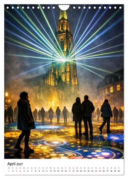 Produktbild: Hildesheim, ein Moment in dem die Stadt zu leuchten beginnt. (Wandkalender 2027 DIN A4 hoch), CALVENDO Monatskalender