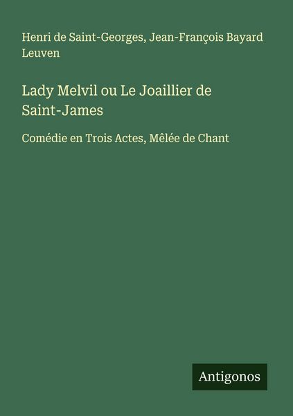 Produktbild: Lady Melvil ou Le Joaillier de Saint-James