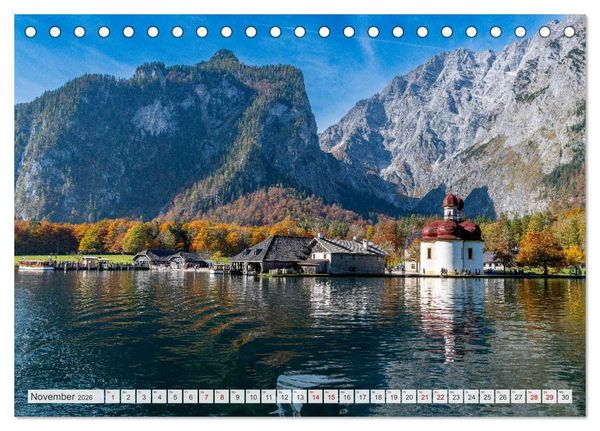Produktbild: Bayerisches Alpenparadies (Tischkalender 2026 DIN A5 quer), CALVENDO Monatskalender