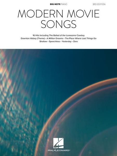 Produktbild: Modern Movie Songs - 3rd Edition - Big-Note Piano Songbook with Lyrics