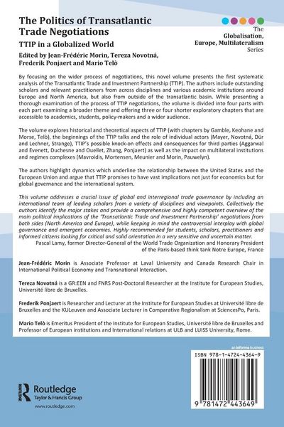 Produktbild: The Politics of Transatlantic Trade Negotiations