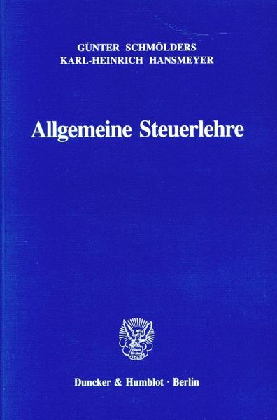 Produktbild: Allgemeine Steuerlehre.