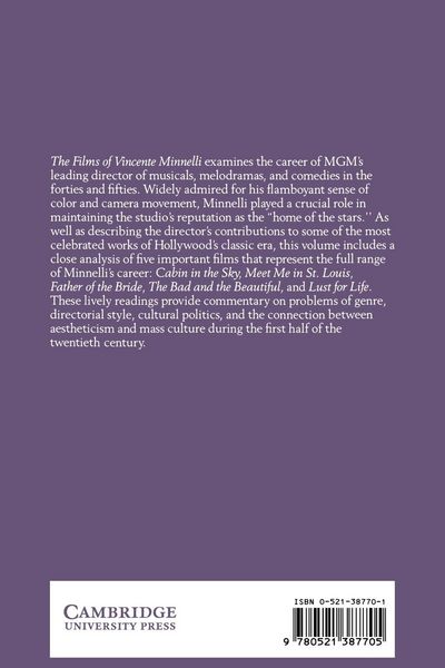 Produktbild: The Films of Vincente Minnelli