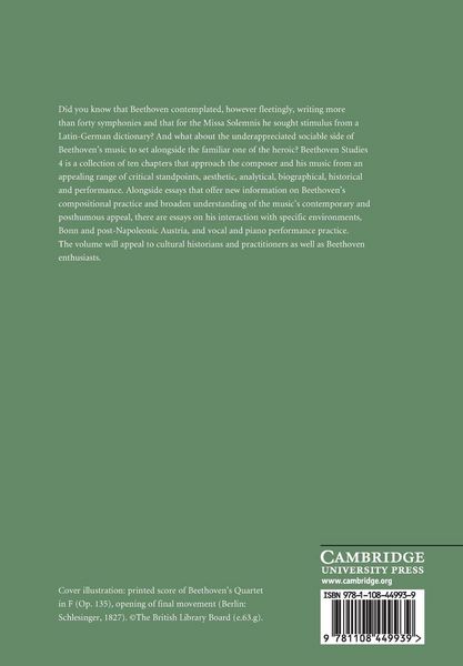 Produktbild: Beethoven Studies 4