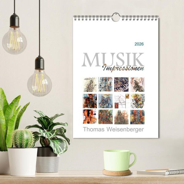 Produktbild: MUSIK Impressionen (Wandkalender 2026 DIN A4 hoch), CALVENDO Monatskalender