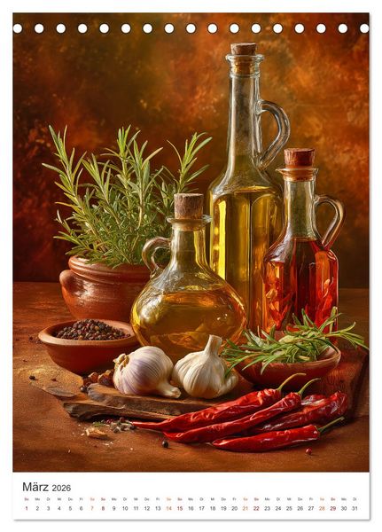 Produktbild: Das Gourmet Jahr (Tischkalender 2026 DIN A5 hoch), CALVENDO Monatskalender