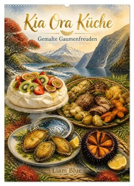 Produktbild: Kia Ora K&uuml;che - Gemalte Gaumenfreuden (Wandkalender 2027 DIN A2 hoch), CALVENDO Monatskalender