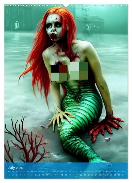 Produktbild: Sirens of the Undead Seas (Wall Calendar 2026 DIN A2 portrait), CALVENDO 12 Month Wall Calendar
