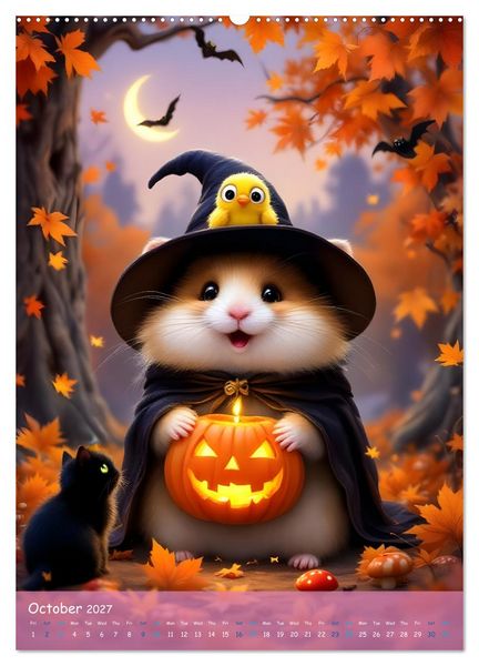 Produktbild: Cute Hamsters - For Kids - (High Quality Premium Wall Calendar 2027 DIN A2 portrait),CALVENDO 12 Month Wall Calendar