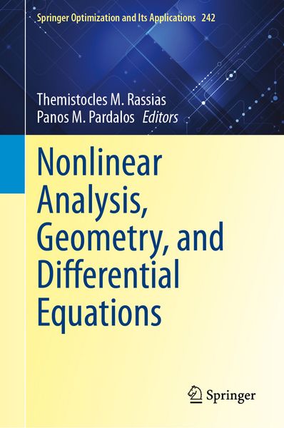 Produktbild: Nonlinear Analysis, Geometry, and Differential Equations