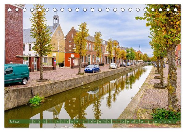 Produktbild: Ein Blick auf Franeker in Friesland (Tischkalender 2026 DIN A5 quer), CALVENDO Monatskalender