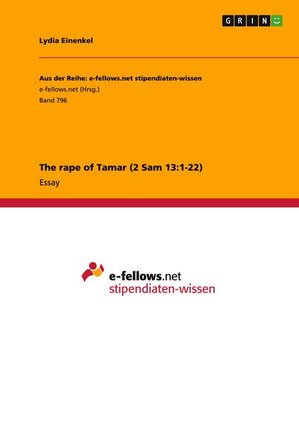 Produktbild: The rape of Tamar (2 Sam 13:1-22)