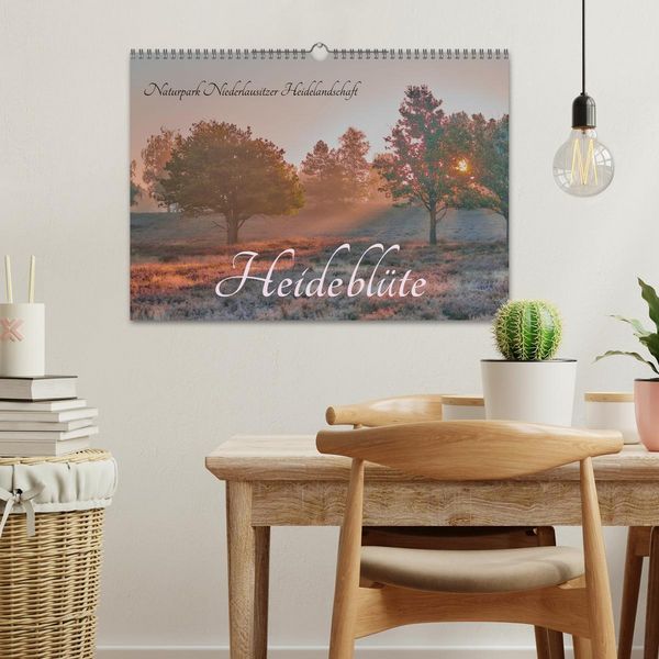 Produktbild: Naturpark Niederlausitzer Heidelandschaft - Heidebl&uuml;te (Wandkalender 2026 DIN A3 quer), CALVENDO Monatskalender