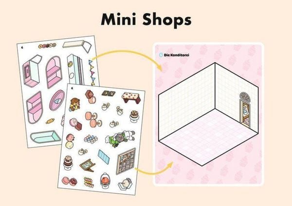 Produktbild: Sweet & Cosy Stickerbuch: Mini Shops