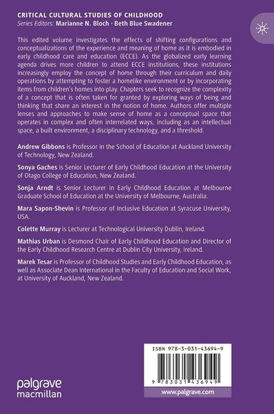 Produktbild: Home in Early Childhood Care and Education
