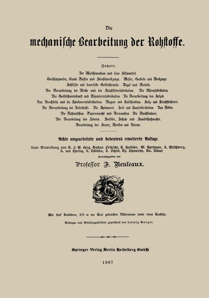 Produktbild: Die mechanische Bearbeitung der Rohstoffe