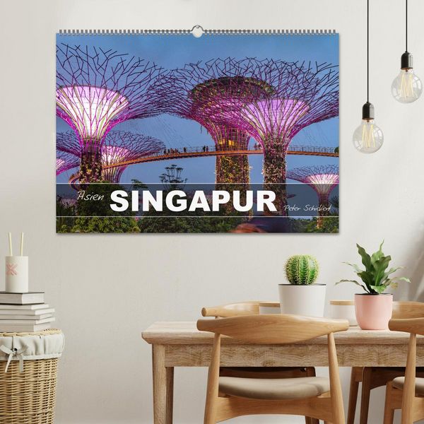 Produktbild: Asien - Singapur (Wandkalender 2026 DIN A2 quer), CALVENDO Monatskalender