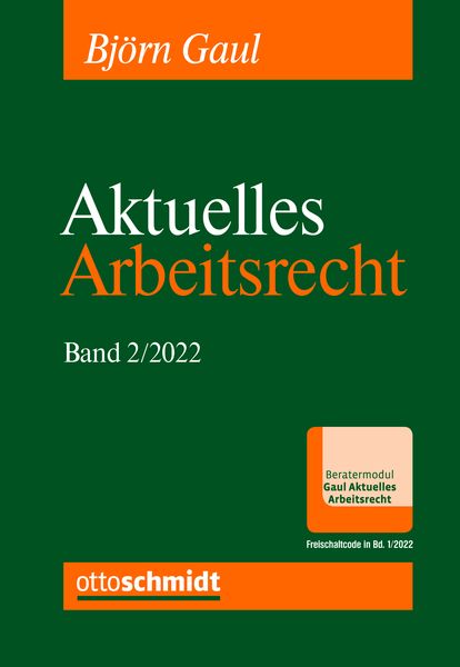 Produktbild: Aktuelles Arbeitsrecht, Band 2/2022