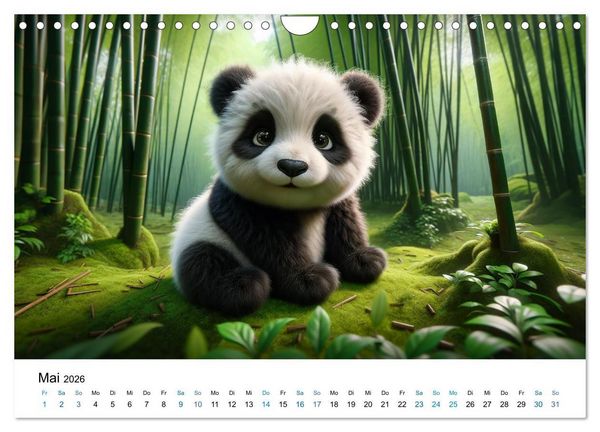 Produktbild: Baby-Tiere (Wandkalender 2026 DIN A4 quer), CALVENDO Monatskalender