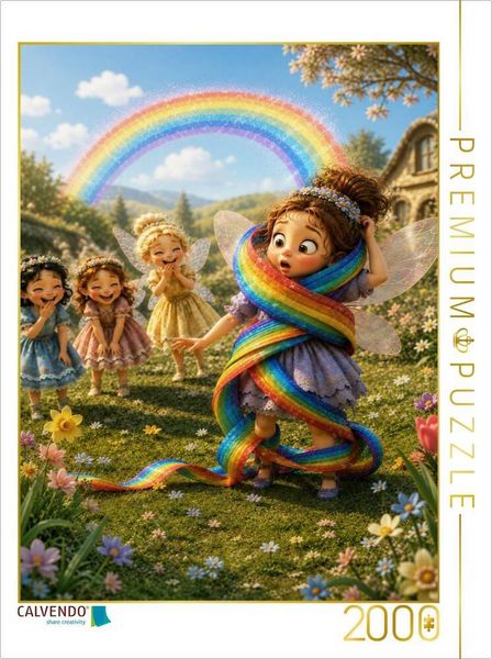 CALVENDO Puzzle Die Regenbogenfalle | 2000 Teile Lege-Größe 90 × 67 cm Foto-Puzzle für glückliche Stunden