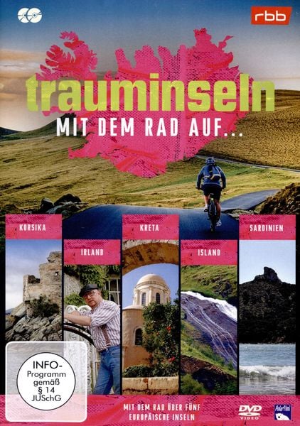 Produktbild: Trauminseln &ndash; mit dem Rad auf Korsika, &hellip; Irland, &hellip; Kreta, &hellip;Island, &hellip;Sardinien [2 DVDs]