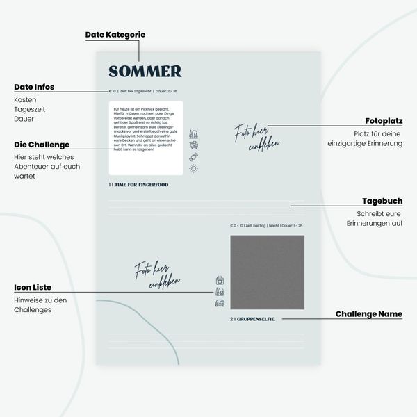 Produktbild: Memories2Make&reg; Challengebuch f&uuml;r Freundinnen