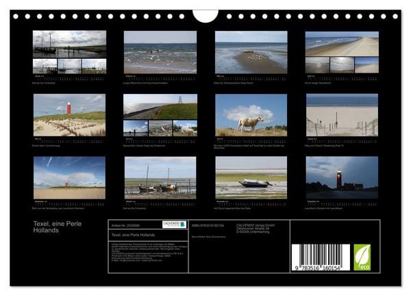 Produktbild: Texel, eine Perle Hollands (Wandkalender 2026 DIN A4 quer), CALVENDO Monatskalender